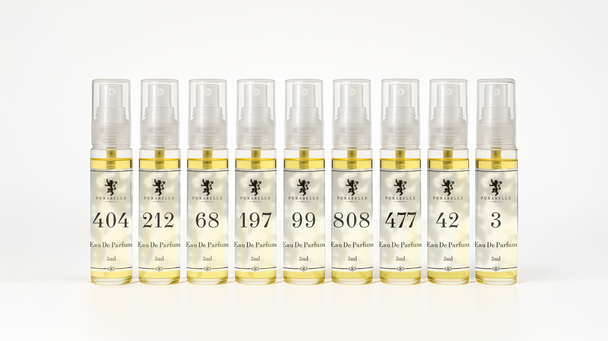 Prøvepakke – valgfri 9 x 3 ml Parfumer