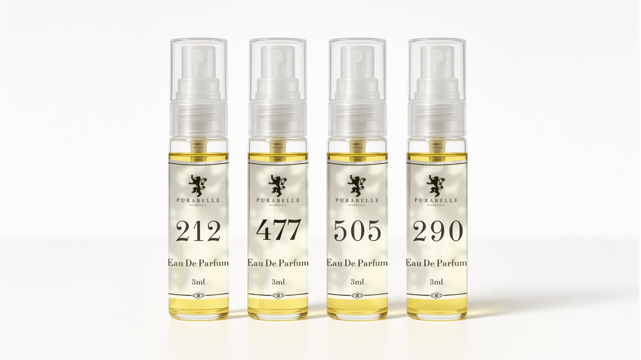 Prøvepakke – valgfri 4 x 3 ml Parfumer